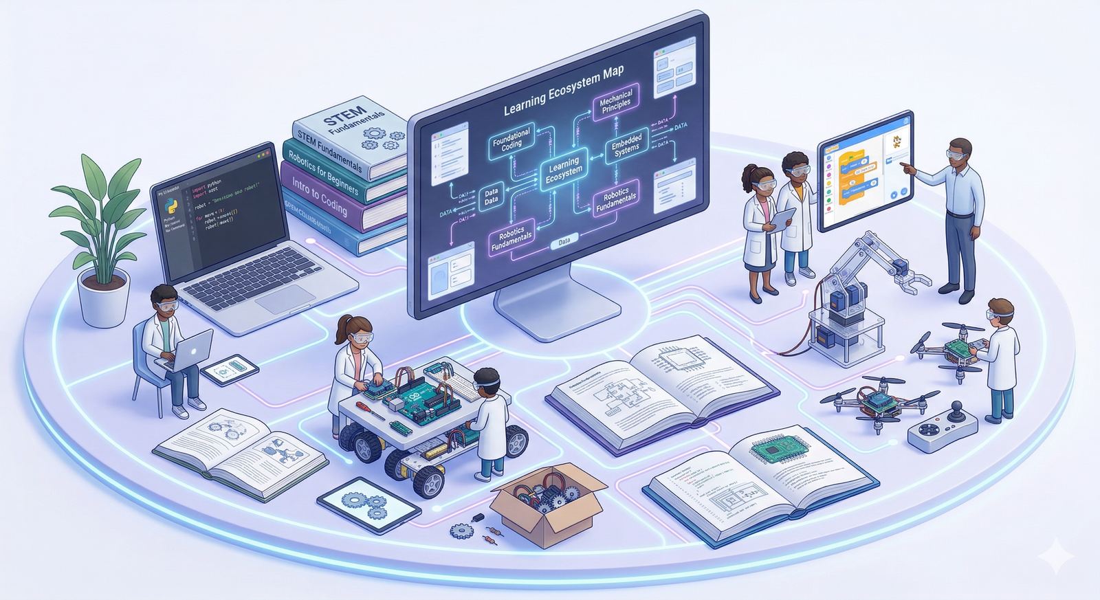 STEM & Education Illustration