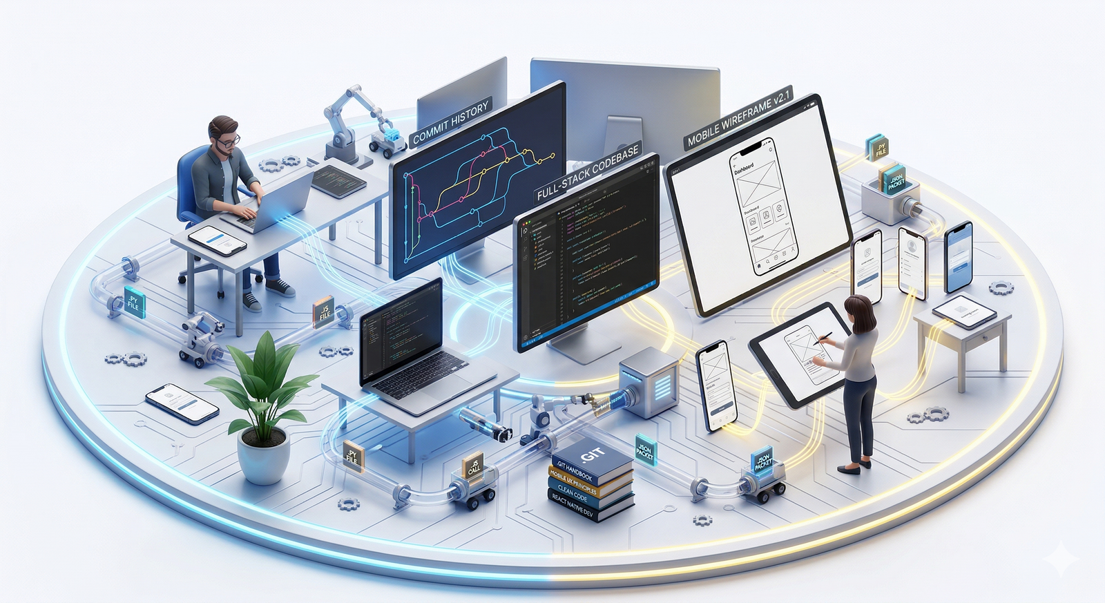 Web & App Development Illustration